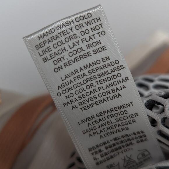 Lime & Vine White Rose Gold Swirl Pattern Cropped Jacket Long Sleeve Zip Up M - Picture 7 of 12